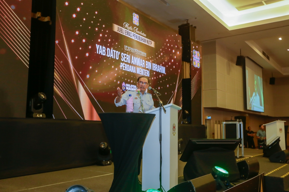 Prime Minister Datuk Seri Anwar Ibrahim argued that civil servants have waited long enough for a wage increment. —Picture by Raymond Manuel
