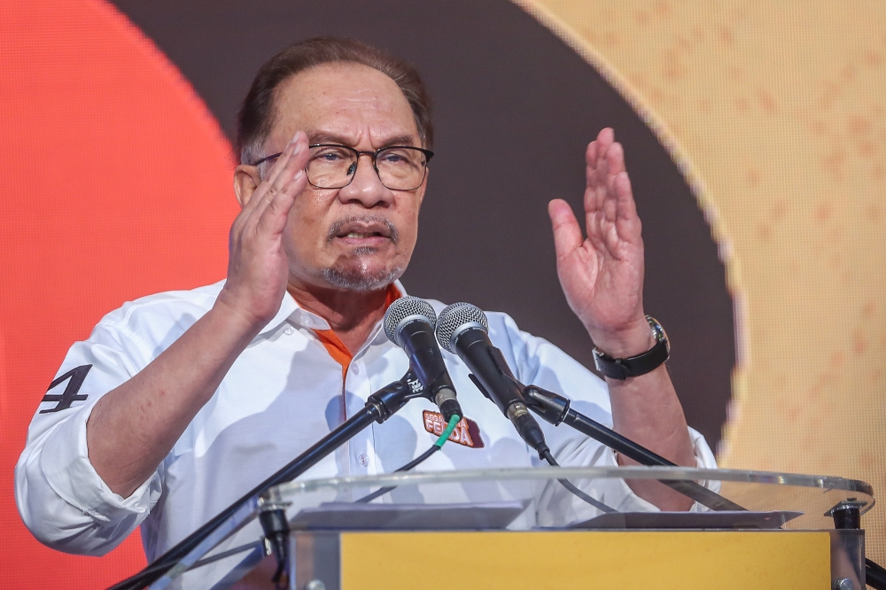 Prime Minister Datuk Seri Anwar Ibrahim condemns the attempted killing of former US president Donald Trump in the US on July 14, 2024. — Picture by Yusof Mat Isa