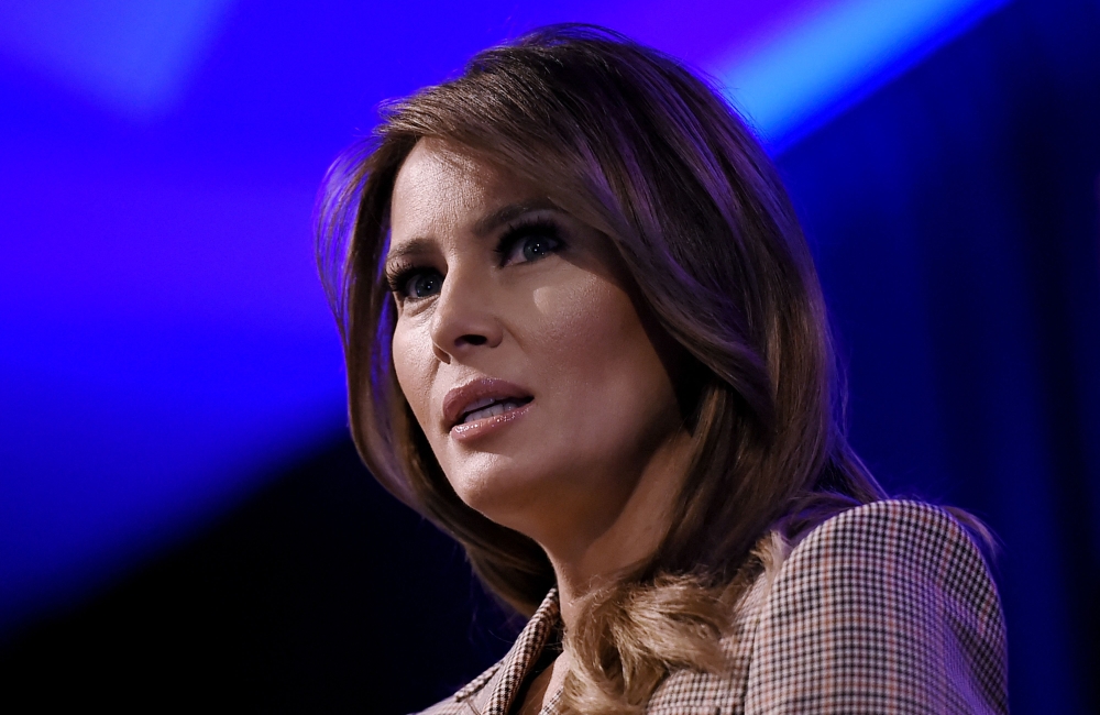 Melania Trump has been largely absent from her husband Donald Trumps’ 2024 US presidential election campaign. — AFP pic