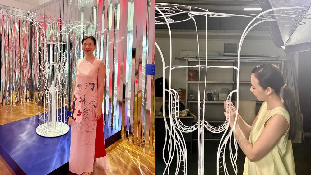 Tan’s work was inspired by the Three Graces which reflect the timeless ideals of beauty. — Picture courtesy of Poh Sin Studios.