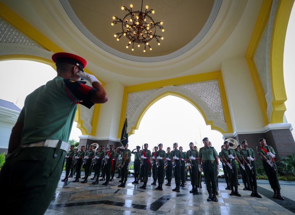 Rehearsals in full swing in conjunction with the 17th King of Malaysia’s installation ceremony at Istana Negara, July 19, 2024. — Bernama pic 