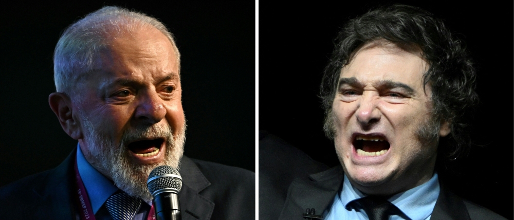 Argentina’s President Javier Milei previously refused to apologise to his Brazilian counterpart, Luiz Inacio Lula da Silva, as the latter had demanded, and instead called him a ‘lefty’ with an ‘inflamed ego’. — AFP pic