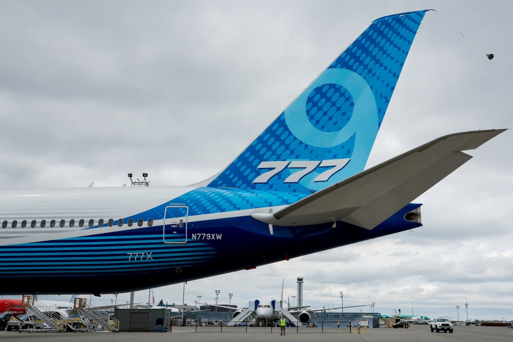 The 777X, Boeing’s latest incarnation of the popular 777 family, has received more than 500 orders, although it has not yet entered commercial service. — AFP pic