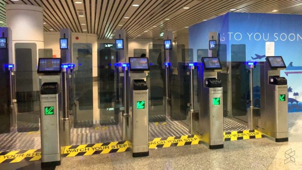 A file photograph shows passport autogates at KLIA Terminal 1. — Bernama pic
