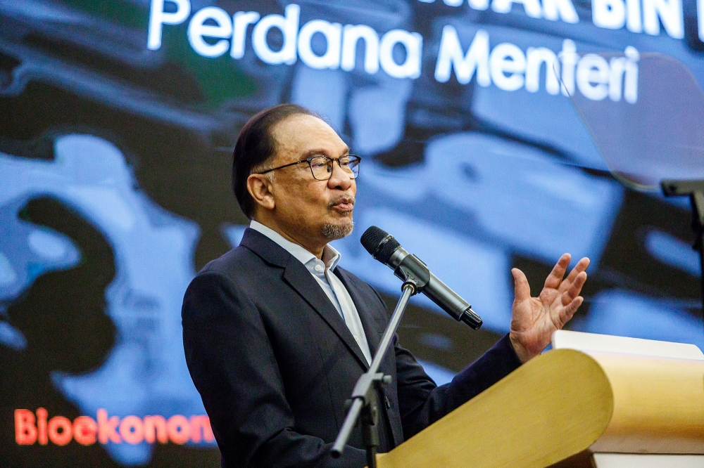 Prime Minister Datuk Seri Anwar Ibrahim said the government will make a decision on the steps to be taken in line with the ICC ruling — Picture by Firdaus Latif