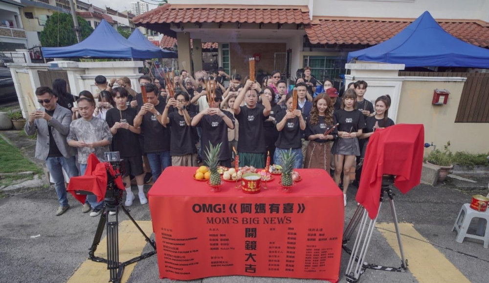 A prayer session was held before production for the movie began. — Picture courtesy of Marvelous Culture & Film