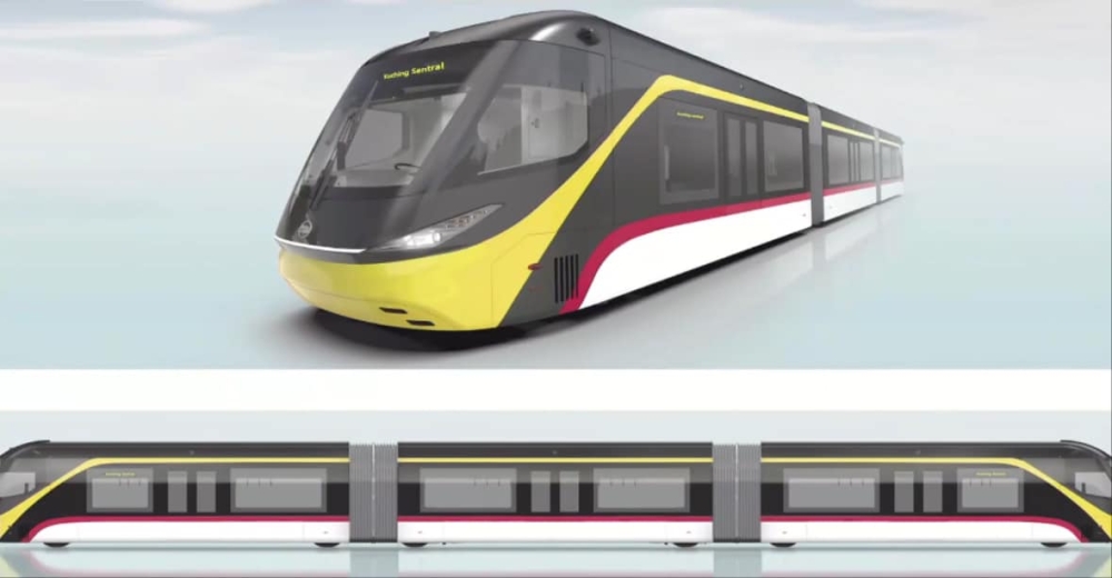 Photo shows the final livery design selected for the ART. – Photo from Facebook/Unit Komunikasi Awam Sarawak – Ukas