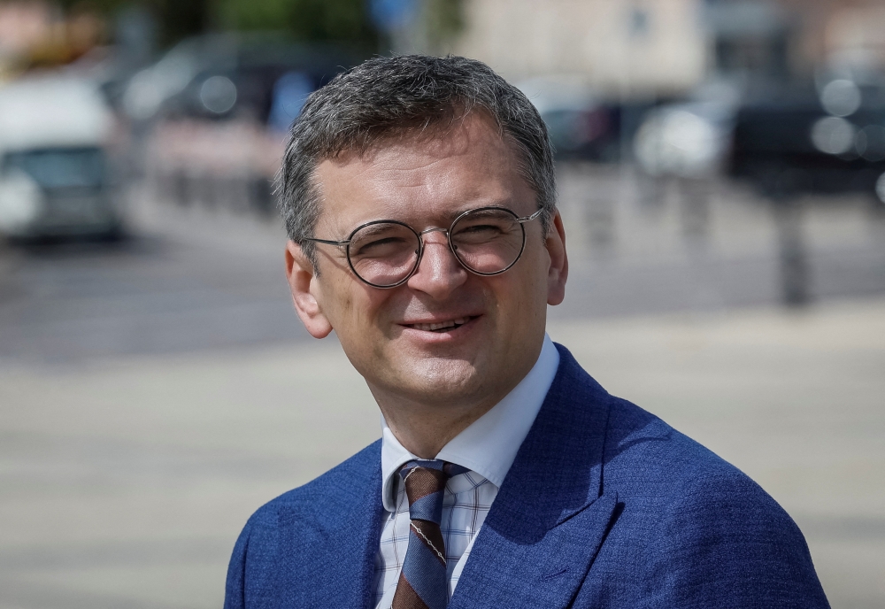 Ukrainian Foreign Minister Dmytro Kuleba’s visit until Friday is his first since the outbreak of the war in February 2022. — Reuters pic