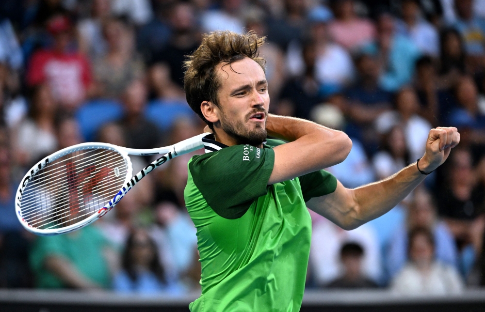 There will be no flags or fanfare for Daniil Medvedev at the Paris Olympics but Russia’s highest-profile athlete in the French capital is unlikely to be far from the headlines. — Reuters pic