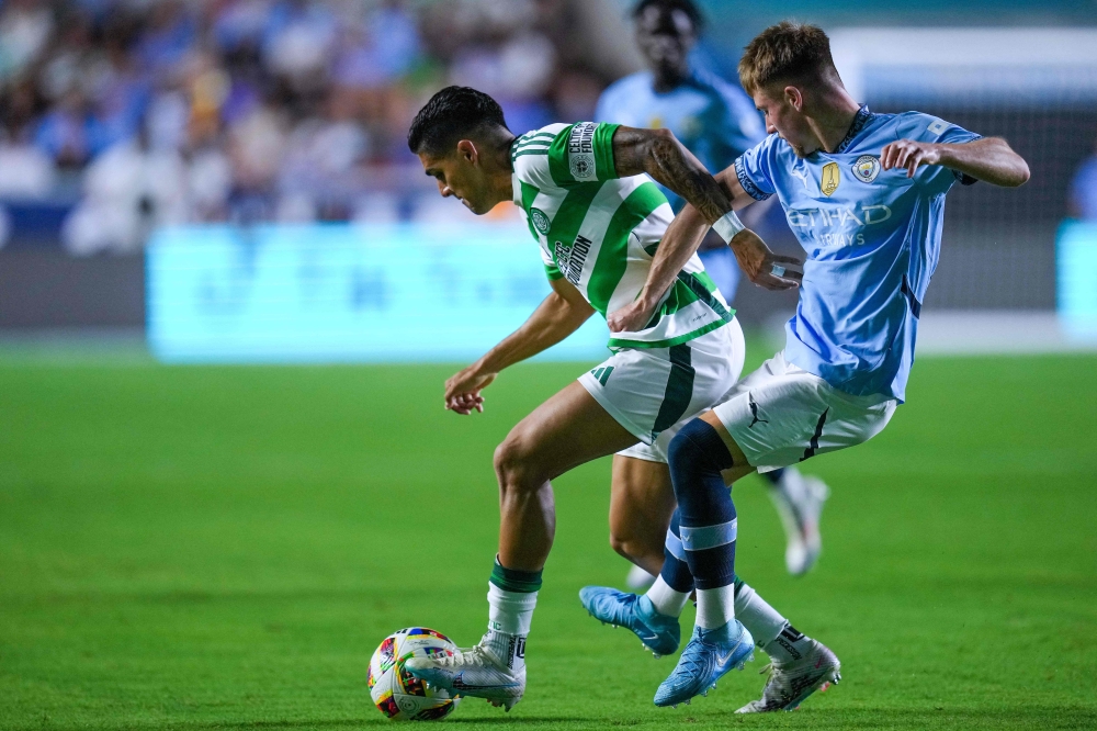 The match was a tune-up for next month’s start of the 2024-25 campaigns for Celtic, winner of the past three Scottish Premiership crowns, and four-time defending English Premier League champion Manchester City, which began a US tour. — AFP pic