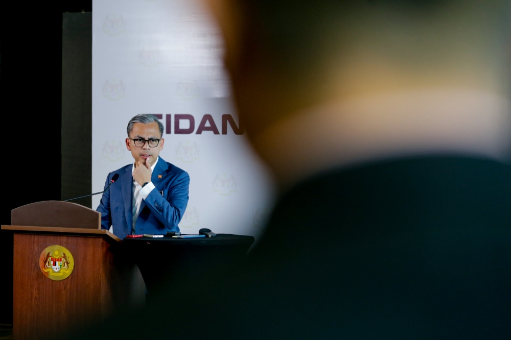 Communications Minister Fahmi Fadzil said an internal investigation by the Communications Ministry has found no ‘concerning’ issues related to allegations of power abuse in one of its departments. — Picture by Raymond Manuel
