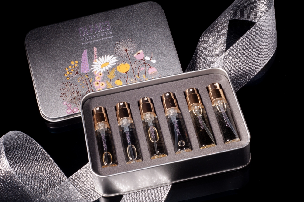 It features a set of six of the brand’s most popular perfumes in convenient travel sizes. — Pictures courtesy of OLFAC3 Perfumes