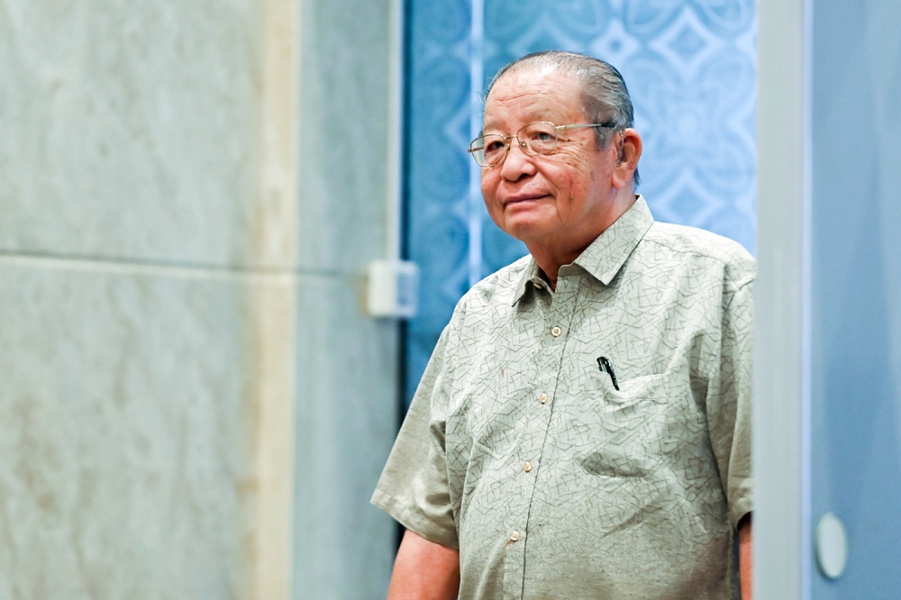 Lim Kit Siang will receive Penang’s highest civilian honour, Darjah Utama Pangkuan Negeri, with the title ‘Datuk Seri Utama’. — Picture by Miera Zulyana