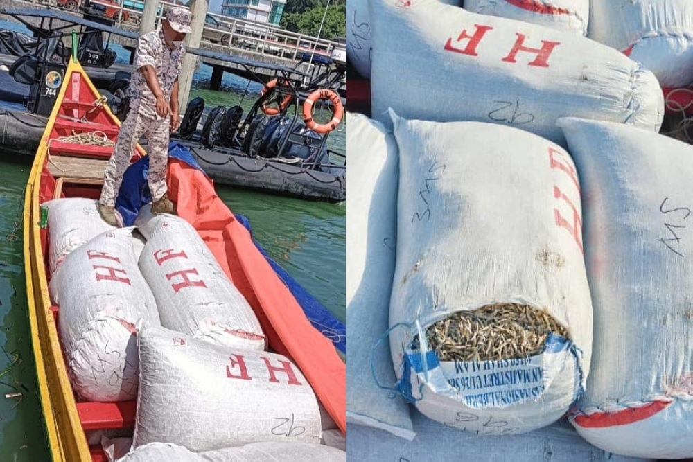 Sandakan Zone MMEA director captain (maritime) Muhamad Suhairy Hussain said the suspicious vessel was sighted during an operation at 1.5 nautical miles north of Pulau Berhala, off Sandakan waters. — Pictures courtesy of MMEA