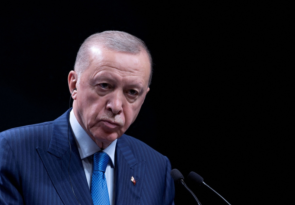 Turkiye’s President Tayyip Erdogan, who has been a fierce critic of Israel’s offensive in Gaza, started discussing that war during a speech praising his country’s defence industry. — 