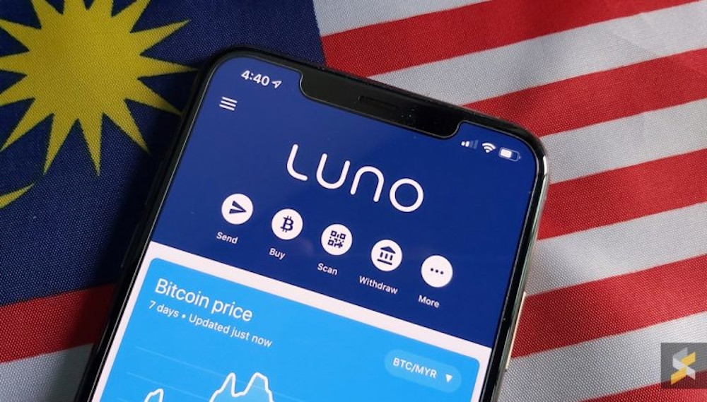 A file photograph shows the Luno app on a smartphone. — SoyaCincau pic