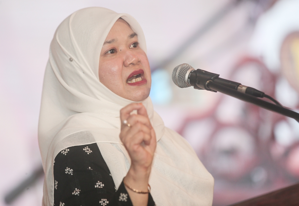 Education Minister Fadhlina Sidek said the government will empower early childhood education institutions by focusing on registration, safety, health and curriculum. — Picture by Farhan Najib