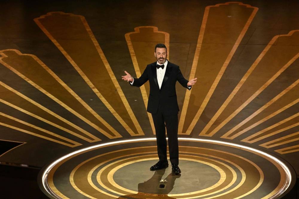 Four-time Academy Awards presenter Jimmy Kimmel, 56, turned down an offer to return as emcee at the 2025 Oscars. He performed at the ceremony held earlier this year. — AFP pic