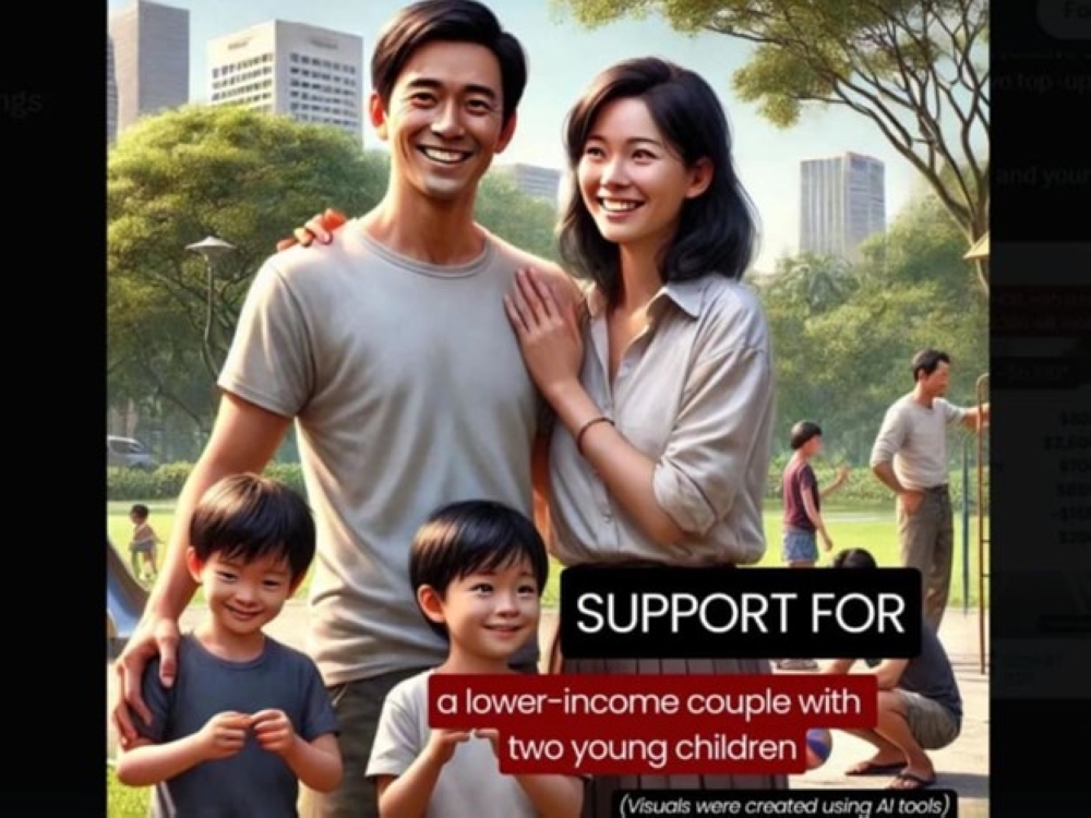 A screengrab showing an Artificial Intelligence-generated image posted by the Ministry of Finance on social media platform X. — TODAY pic