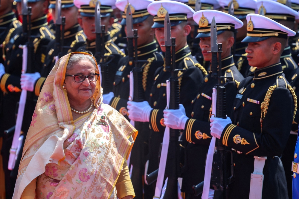 Prime Minister Sheikh Hasina blamed Jamaat-e-Islami and the main opposition Bangladesh Nationalist Party (BNP) for violence that forced her to impose curfew. — Reuters pic