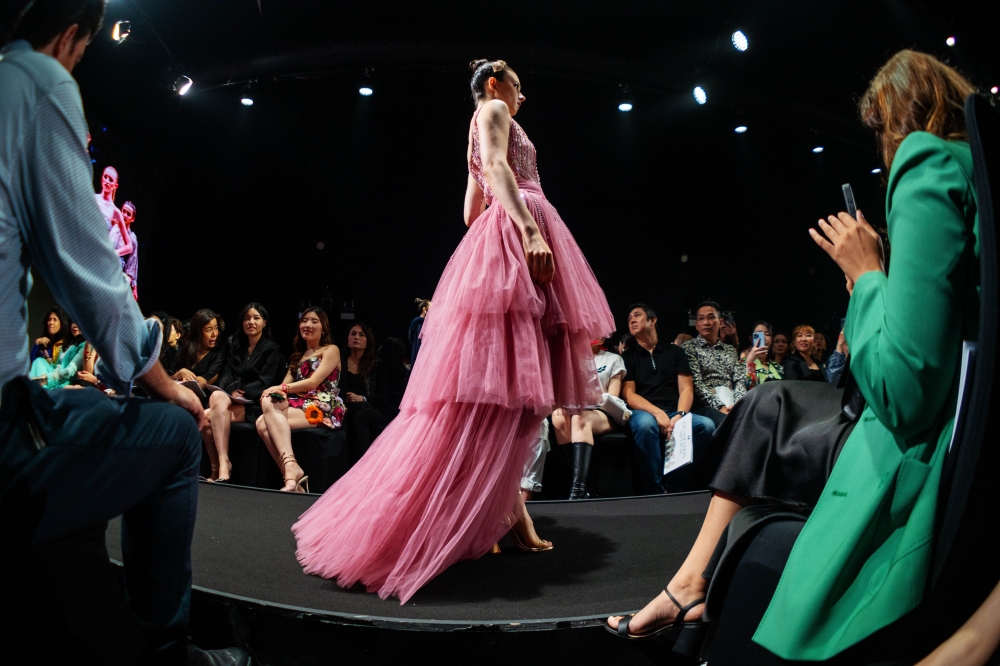 Model wearing Farah Khan Couture during the showcase, held on the opening night of KL Fashion Week. — Pictures courtesy of The Melium Group 