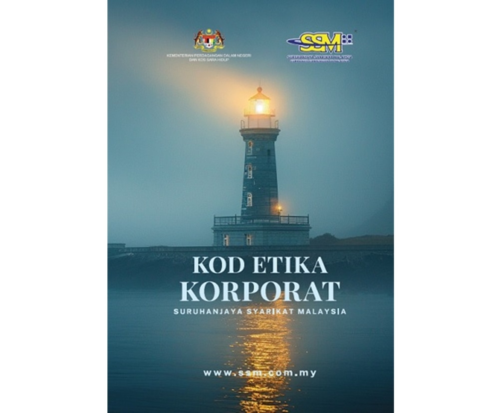 The Companies Commission of Malaysia has launched the ‘SSM Corporate Code of Ethics’ book to emphasise its steadfast commitment to integrity, ethics, and anti-corruption practices. — Picture via Companies Commission of Malaysia website