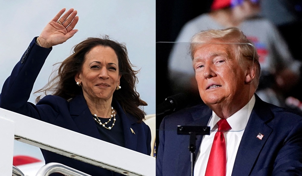 US Republican presidential nominee Donald Trump has agreed to an offer from Fox News to hold a debate with Democratic US Vice President Kamala Harris on September 4. — Combination photo via Reuters 