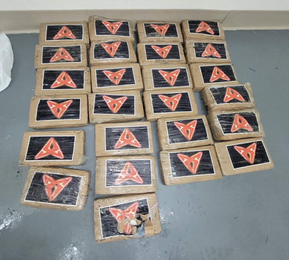 This US Border Patrol photo obtained August 5, 2024 shows 25 packages of cocaine that Hurricane Debby blew onto a beach in the Florida Keys. Hurricane Debby made landfall on Florida's Gulf Coast early yesterdaay, knocking power out for hundreds of thousands of people as the US southeast braced for potentially historic levels of rain and major flooding. — US Border Patrol handout via AFP