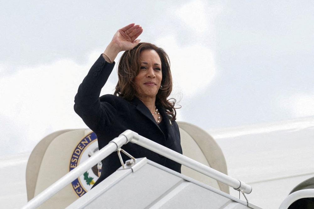 Harris became the Democratic Party’s standard bearer after President Joe Biden ended his re-election campaign last month. — Reuters pic