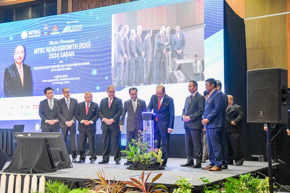 Sabah Chief Minister Datuk Seri Hajiji Noor launches the ‘MTDC Road to Growth (R2G) 2024-Sabah’ in Kota Kinabalu, August 6, 2024. — Picture courtesy of the Chief Minister’s Department 