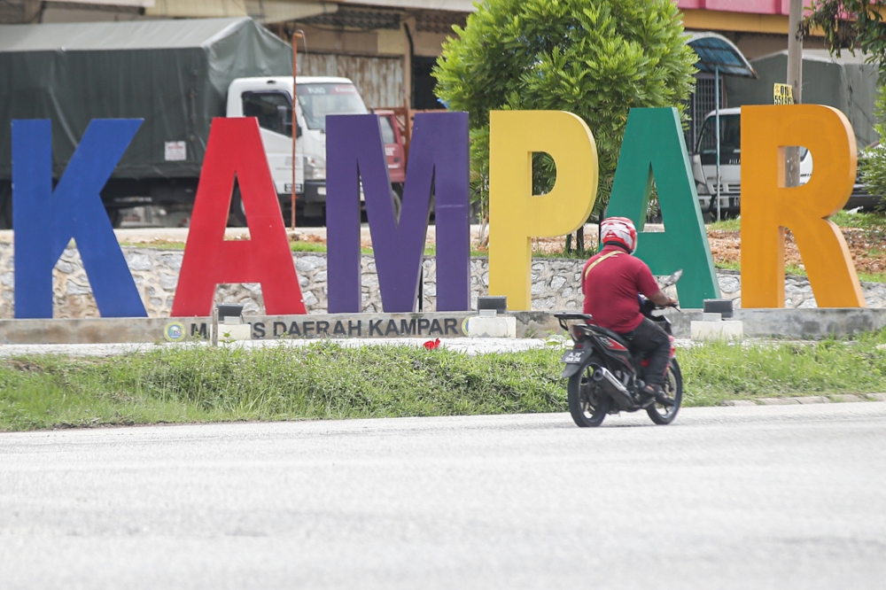 A general view of Kampar town in Perak. — Picture by Farhan Najib