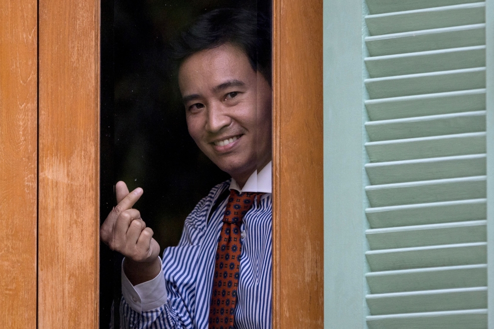Pita Limjaroenrat, who led the Move Forward Party (MFP) to a shock first place in Thailand’s general election last year, faces today a decade-long ban from politics and his party’s dissolution over his pledge to reform the kingdom’s royal defamation laws. — AFP pic