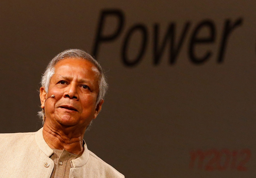 Student leaders had called on the 84-year-old Yunus — credited with lifting millions out of poverty in the South Asian country — to lead. — AFP pic