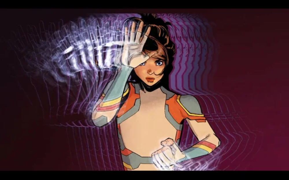 Jitter possesses a hyper-focus that allows her to master a skillset — though not a superpower — for up to a minute before experiencing a significant drop in energy. — Picture via X/Gail Simone