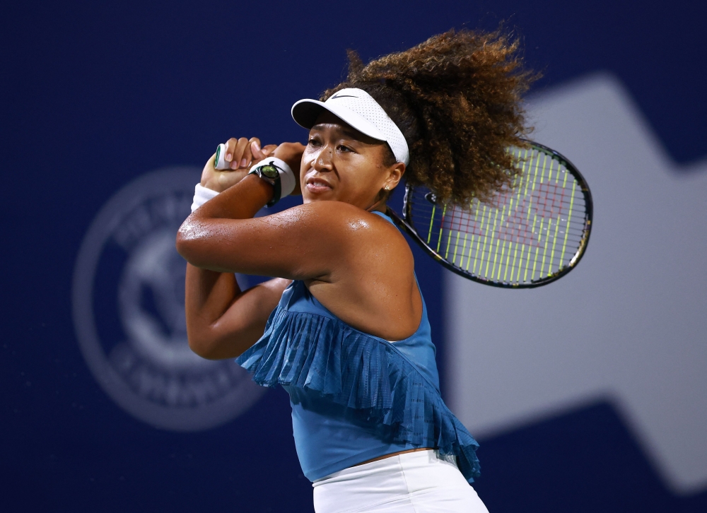 Naomi Osaka during a match in Toronto on August 8. — AFP pic