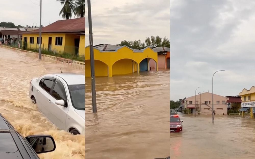 The number of flood victims in Alor Gajah has risen to 360 people from 109 families as of 8am this morning, compared to 248 people from 48 families last night. — Picture from X/Bernama Radio 