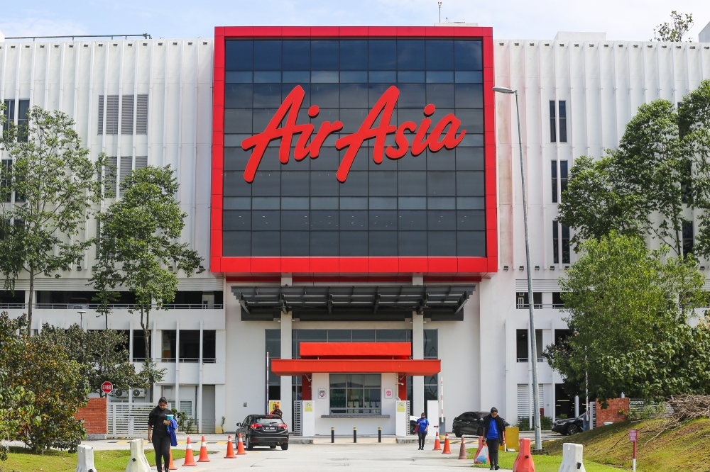 A file photograph shows AirAsia’s RedQ building in Sepang. — Picture by Yusof Mat Isa