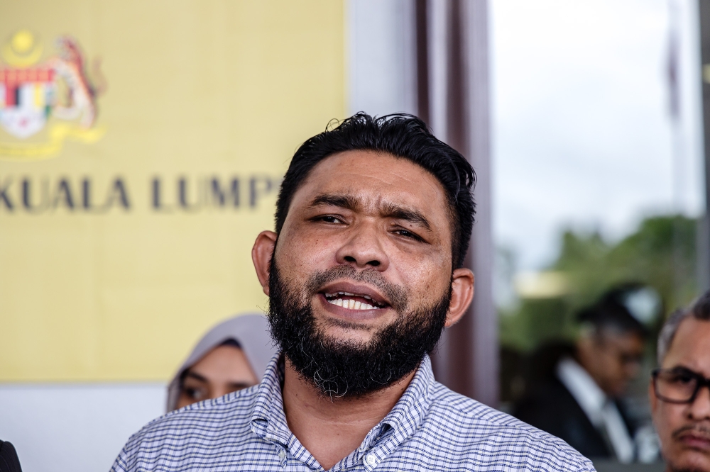 A file photograph show Wan Muhammad Azri Wan Deris at the Kuala Lumpur Court Complex on January 8, 2024. — Picture by Firdaus Latif