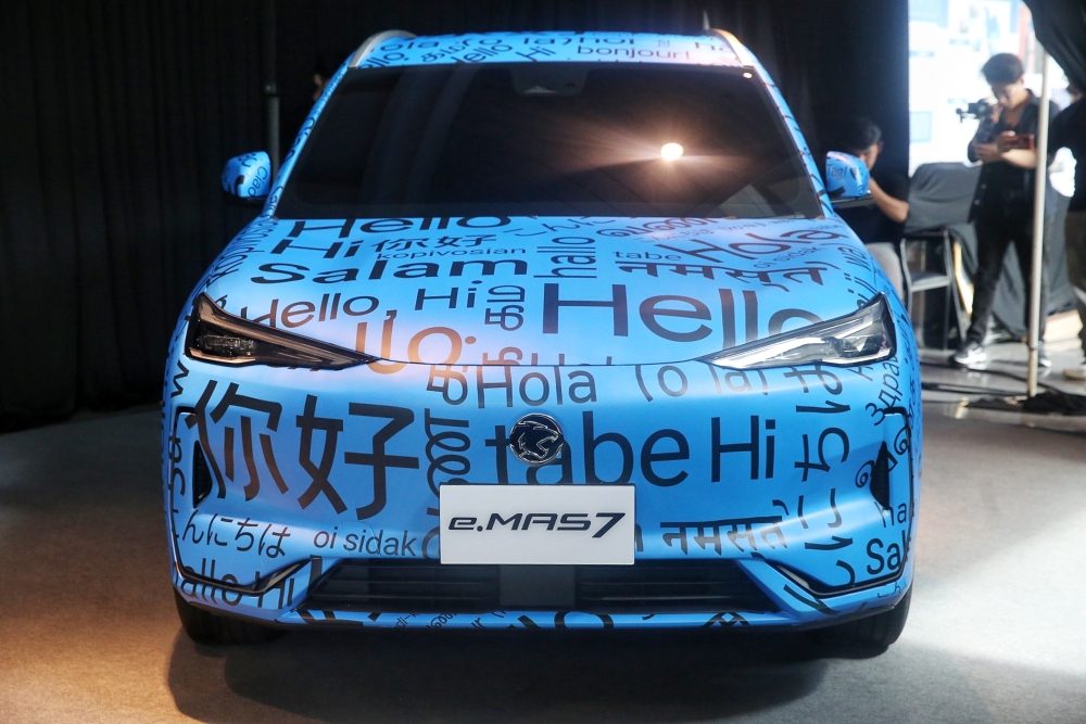 Proton unveiled the new e.MAS7 EV on Aug 2, 2024. — Picture by Choo Choy May