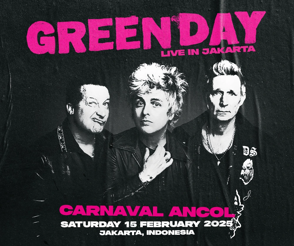 Jakarta becomes the first SEA and only date announced so far for Green Day. — Image by Ravel Entertainment