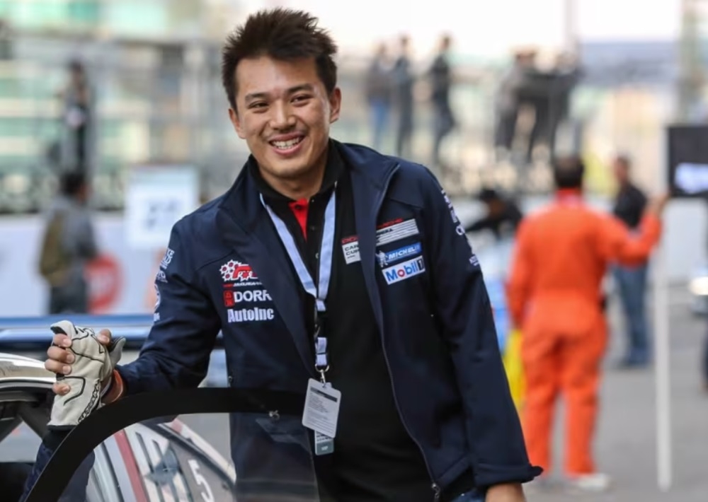 Nelson Loh pictured in 2017 at the Sepang Formula One circuit in Malaysia. — Picture via Facebook/Novena Global Lifecare