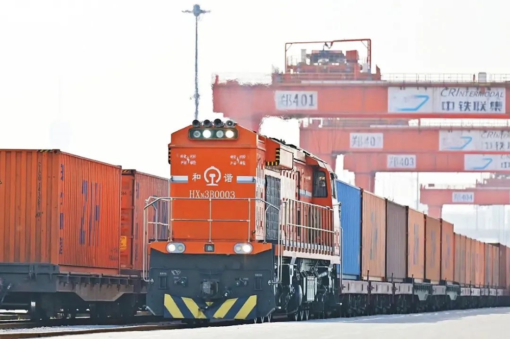 A China Railway freight train is seen in this picture taken from China Railways's social media page. The Singapore Straits Times (ST) reported that starting today, China Railways will operate a trial run that will begin from Yunnan’s capital Kunming, passing through Thailand and Laos before going through Padang Besar in Perlis to its final destination in Petaling Jaya. — Picture via Facebook/China Railway
