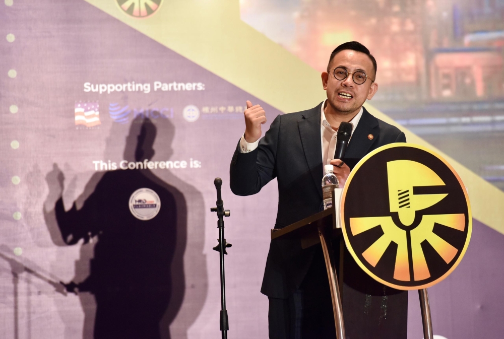 Human Resources Minister Steven Sim said the ministry has distributed a Cabinet paper to the relevant ministries for feedback on the proposed wage rate. — Picture by Opalyn Mok