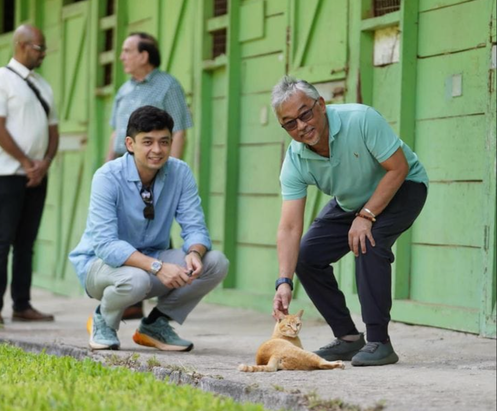 Pahang Crown Prince, Tengku Hassanal Ibrahim Alam Shah (left) is pictured here with his father, the Sultan of Pahang, Al-Sultan Abdullah Ri'ayatuddin Al-Mustafa Billah Shah. — Picture from Facebook/This.7