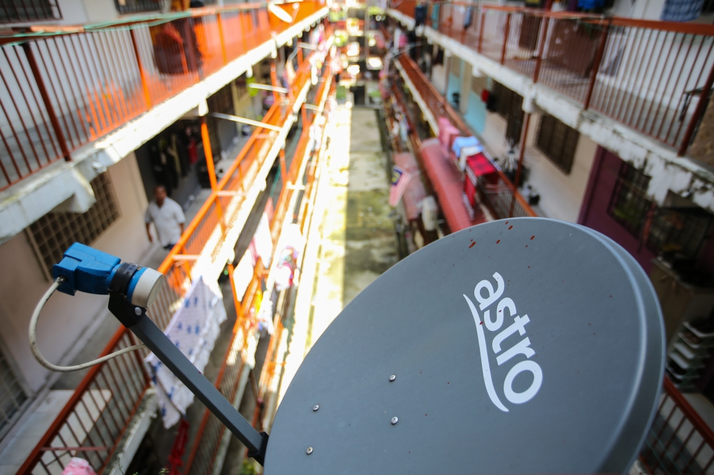 The satellite television, streaming television, and IPTV provider in a statement said the nasi kandar chain had extended the use of its subscriptions at two restaurants to eight of its other eateries without permission via the use of Astro smart cards, decoder boxes and equipment to access and display Astro content. — Picture by Ahmad Zamzahuri