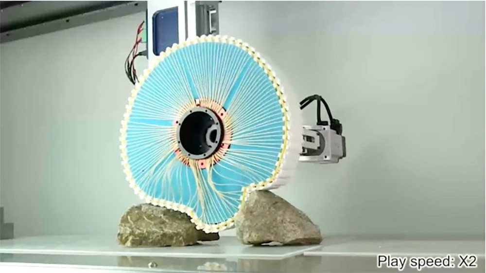 This unusual-looking wheel changes shape to get over any obstacle. — Picture courtesy of Korea Institute of Machinery and Materials Project