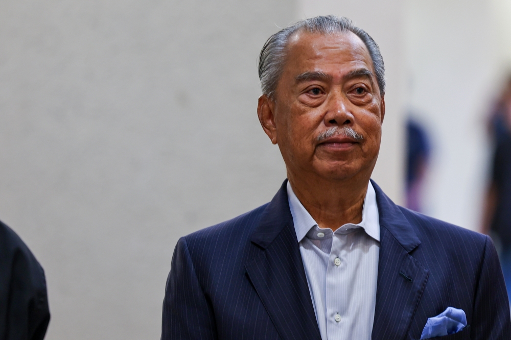 A July 2024 file photograph shows Perikatan Nasional chairmant Tan Sri Muhyiddin Yassin at the Kuala Lumpur Court Complex. — Bernama pic
