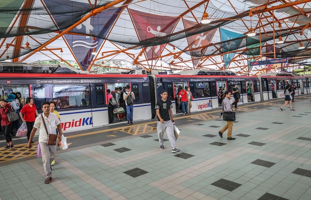 Rapid Rail Sdn Bhd (Rapid Rail) said additional trains would be provided immediately after the match to ensure smooth movement and comfort for passengers returning to their destinations. — Picture by Firdaus Latif.