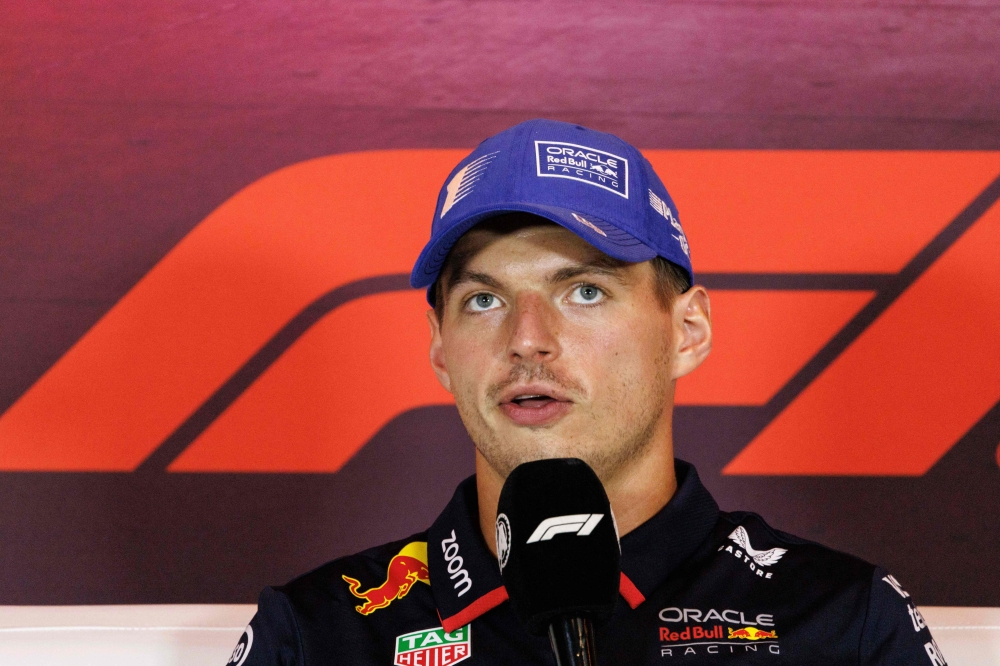 Red Bull Racing's Dutch driver Max Verstappen during a press conference ahead of the Formula One Grand Prix race at The Circuit Zandvoort — AFP