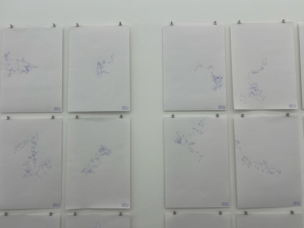 ‘What it is of’, an experimental art exhibition that allows visitors to create drawings using a tychoscope by controlling it using their minds. — Picture by Opalyn Mok